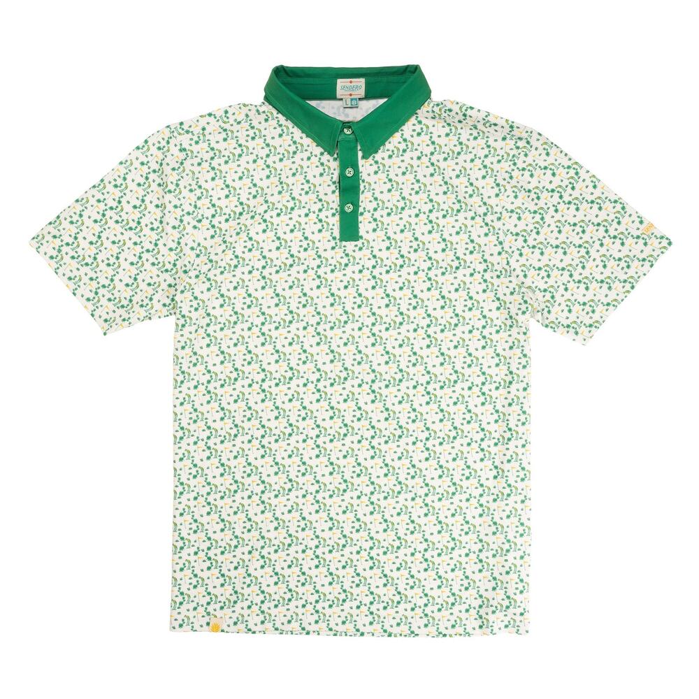 NWT Sendero High Noon Performance Polo in Desert Golf Print size Small